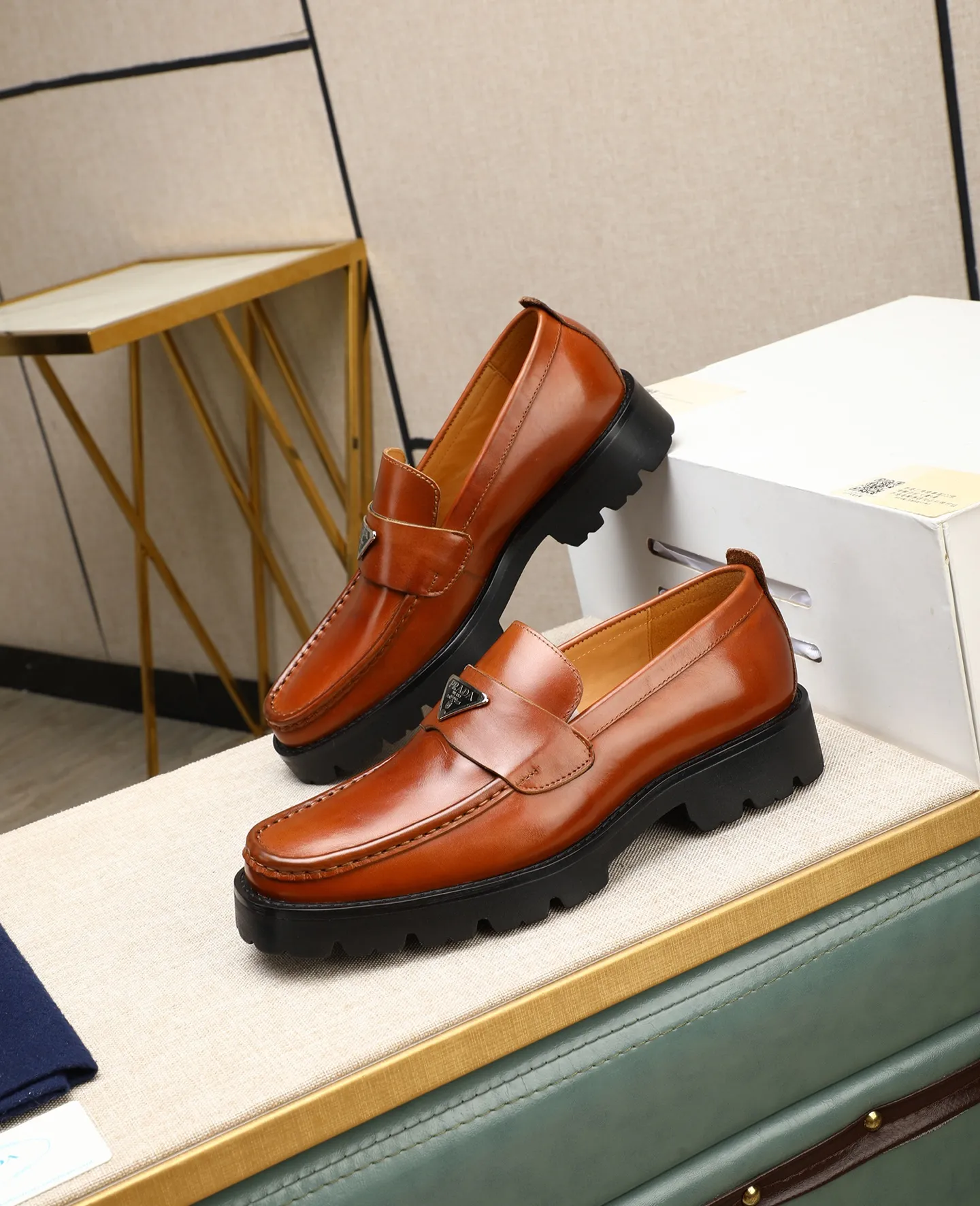 Men's men's shoes 💰540 (water-dyed cow leather) 📛📛PRADA high-end 20 counter latest model formal business leather shoes 👔 original version of the highest quality! Imported from Italy🇮🇹First layer calfskin fabric➕Cowhide lining Original outsole Formal size: 38➖45